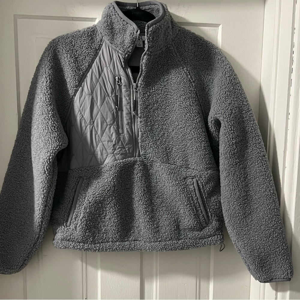 JoyLab Fleece Jacket in Gray